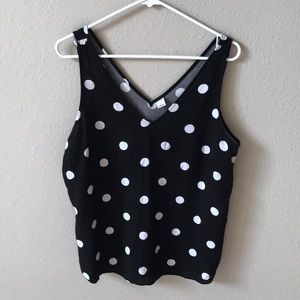 Old navy beck tank with v neck back size L